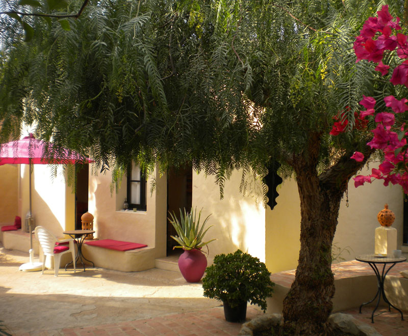 Bed and Breakfast Algarve Portugal O Tartufo, binnenplaats