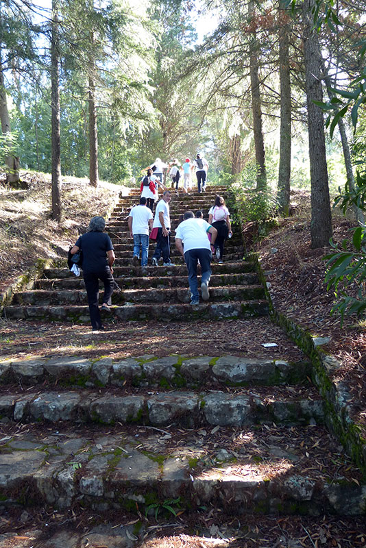 wandeling Maladão de trappen omhoog naar Mont'Alto