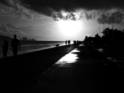 zonsondergang in Lissabon