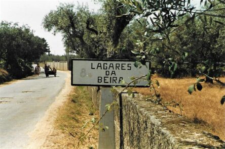 Plaatsnaambord Lagares de Beira