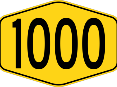 Maleisisch snelwegbord "1000"