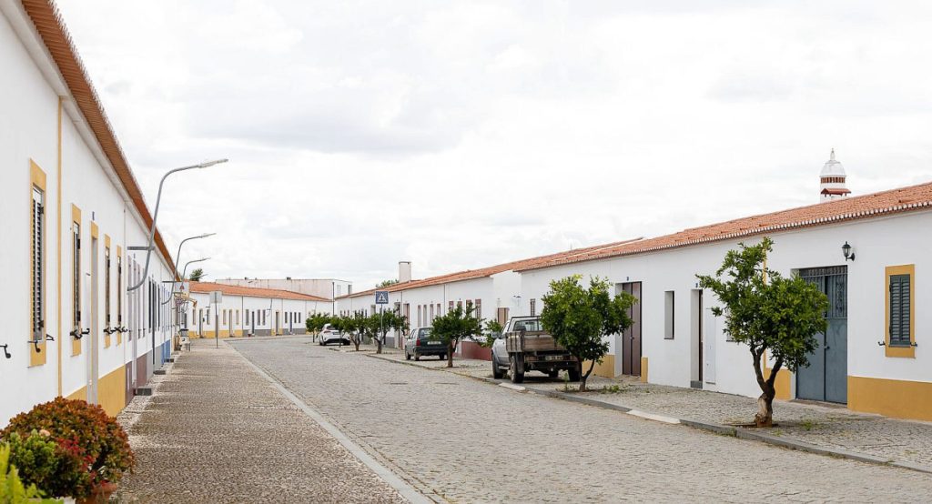 Straat in het nieuwe Aldeia da Luz