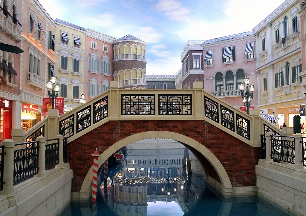 Macau Venetië stijl kanaal